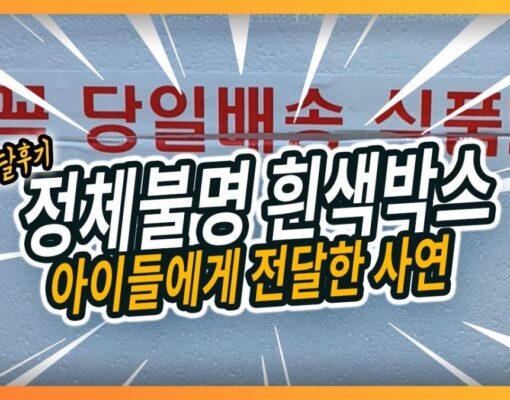 아이들에게 전달한 의문의 흰색박스